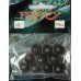 Груз ушастый рыбацкий, таблетка (эксцентрик) цвет Silvereyes Black, 10шт в уп., вес 8г